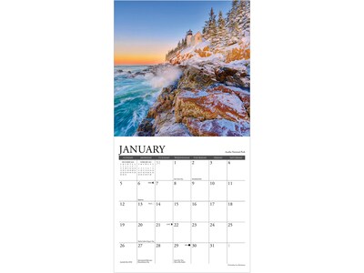 2025 Willow Creek National Parks 7" x 7" Monthly Wall Calendar (45879)