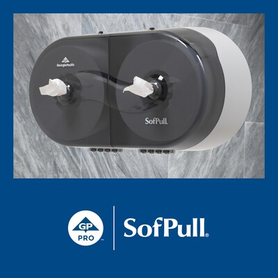 SofPull CenterPull Toilet Paper, 2-Ply, White, 1000 Sheets/Roll, 6 Rolls/Carton (19510)