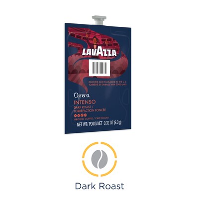 Lavazza Opera Intenso Coffee Flavia Freshpacks, Dark Roast, 76/Carton (MDR01041)