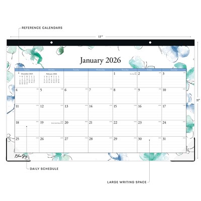 2026 Blue Sky Lindley 17 x 11 Monthly Desk Calendar (100024-26)