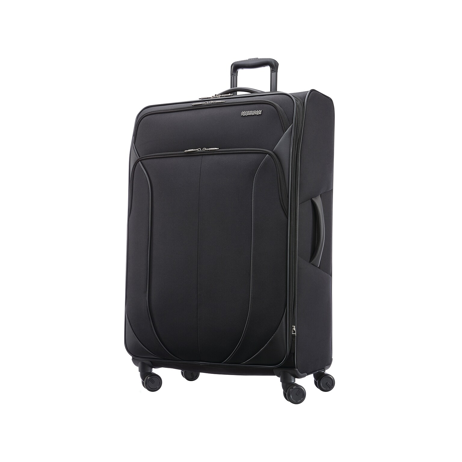 American Tourister 4 Kix 2.0 32.5 Suitcase, 4-Wheeled Spinner, Black (142354-1041)