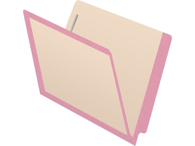 Medical Arts Press Reinforced End Tab File Folder, Straight-Cut, Letter Size, Manila/Violet, 50/Box