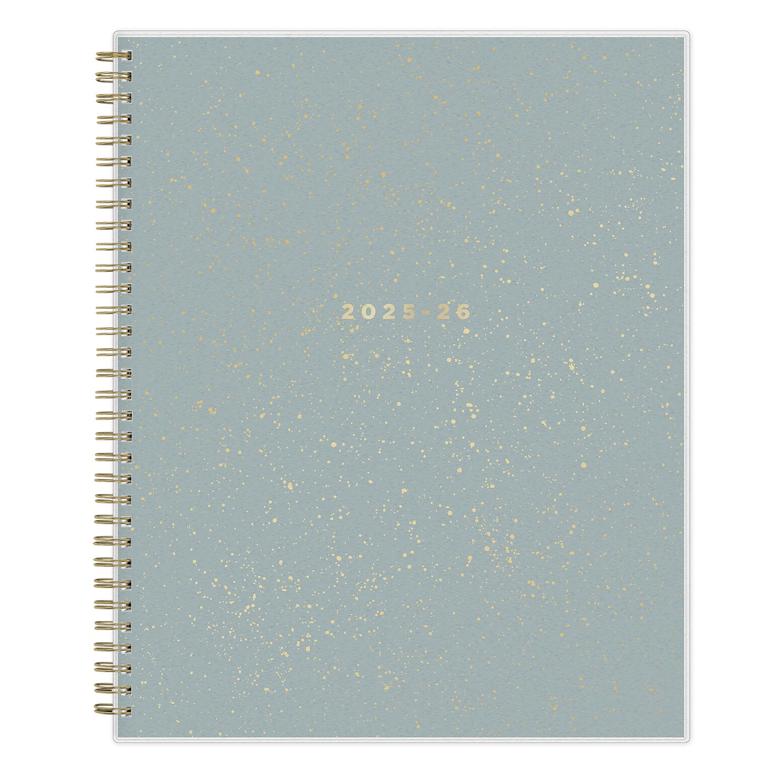 2025-2026 Blue Sky Splatter Dot 8.5 x 11 Academic Year Monthly Planner, Plastic Cover, Multicolored (149043-A26)