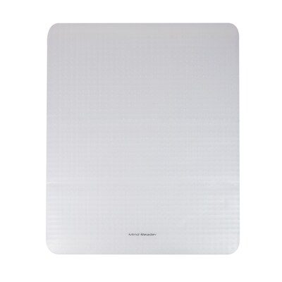Mind Reader Carpet Chair Mat, 35" x 47'', Low-Pile, Clear (OFFCREC-CLR)