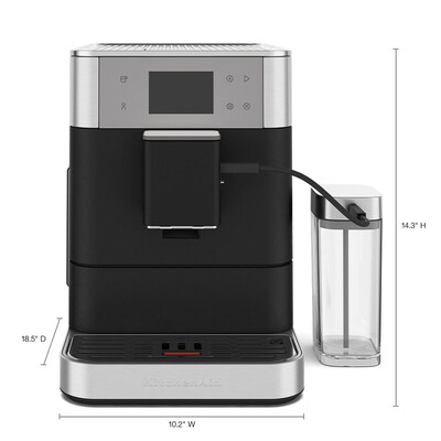 KitchenAid KF7 Pump/Automatic Espresso Machine, Cast Iron Black (KES8557BK)
