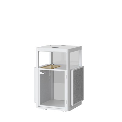 Flexispot Sound Absorbing Privacy Booth, White (EP1FW)