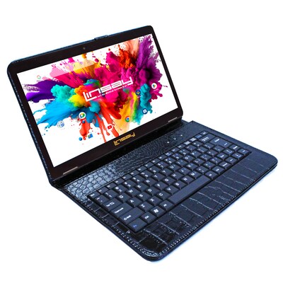 Linsay Octa Core 10.1 Tablet, 4GB RAM, 128GB Storage, Android 13, Bundled with Black Crocodile Keyb