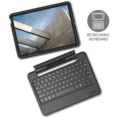 ZAGG Rugged Book Polycarbonate 10.9 Rugged Keyboard/Cover Case for Apple iPad (10th Generation), Black (103111478)