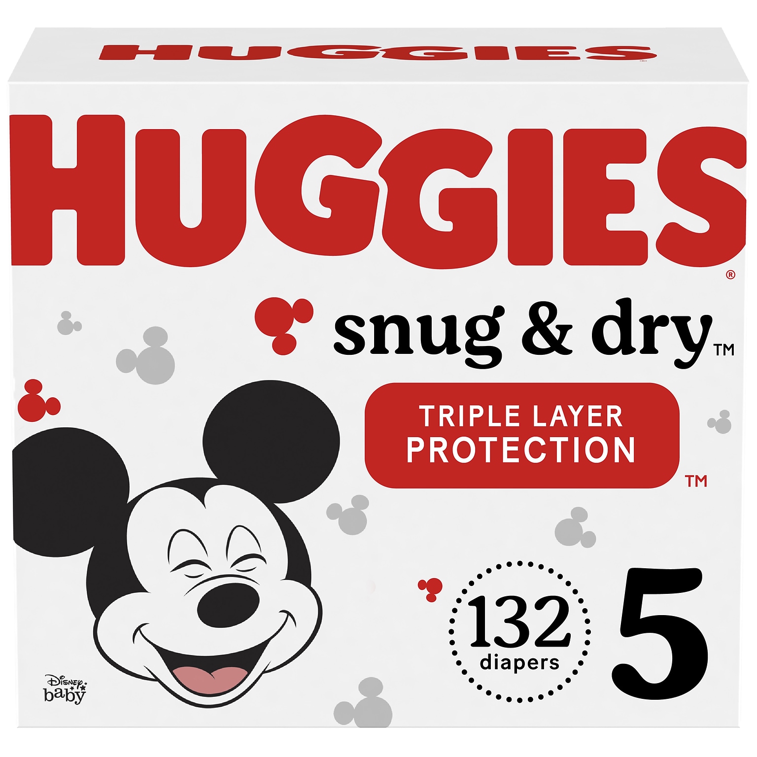 Huggies Snug & Dry Diapers, Size 5, 132 Count (51517)