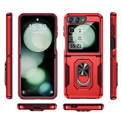 SaharaCase Raider Phone Case for Samsung Galaxy Z Flip6, Shock Absorbing, Viper Red (CP00590)