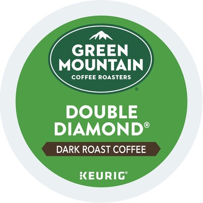 Green Mountain Double Diamond Coffee, Dark Roast, Keurig® K-Cup® Pods, 96/Carton (GMT4066CT)