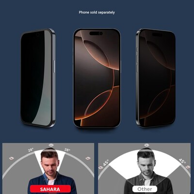 SaharaCase ZeroDamage Anti-Glare Tempered Glass Privacy Filter & Screen Protector for iPhone 17 Pro (ZD00181)