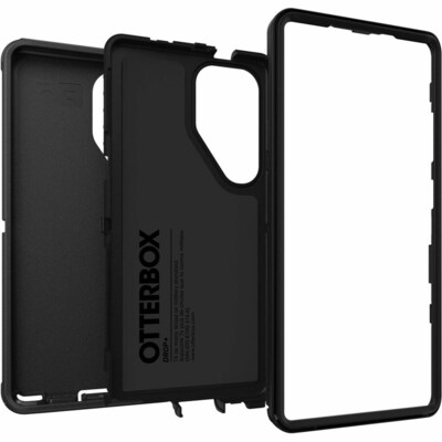 OtterBox Defender Series Pro Phone Case for Samsung Galaxy S25 Ultra, Shock Absorbing, Black (77-97566)