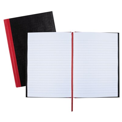 Black N Red 1-Subject Professional Notebooks, 5.8 x 8.3, Wide Ruled, 96 Sheets, Black (JDK-E66857