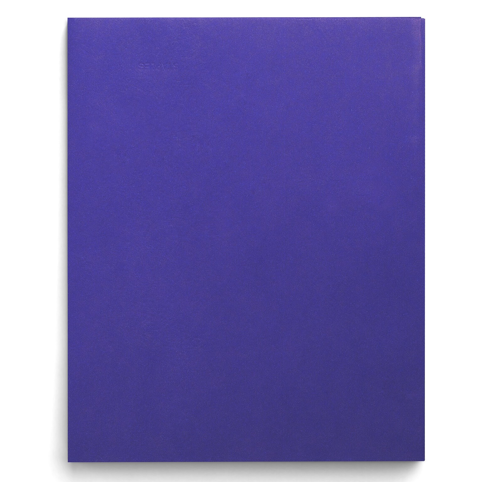 Staples Smooth 2-Pocket Paper Folder, Electric Blue, 25/Box (27534-CC)