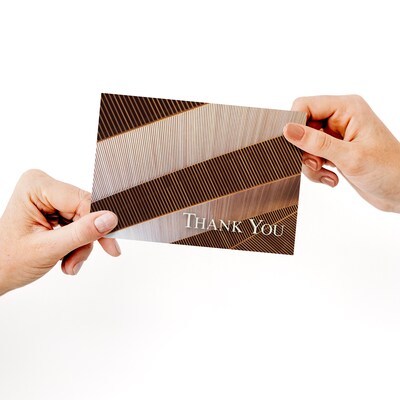 Great Papers Bold Copper General Use Thank You Notecard Kits, Multicolored, 24/Pack (2025027)