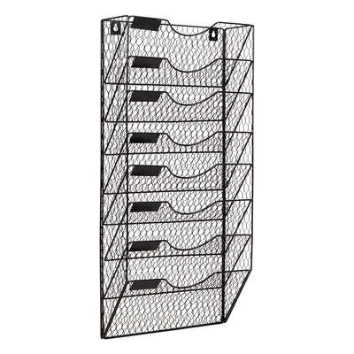 Mind Reader Front Loading Letter Tray, Black (WIREM8-BLK)