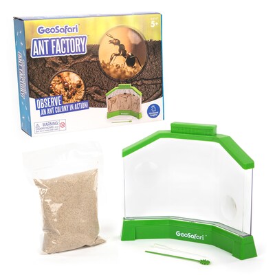 Educational Insights GeoSafari Ant Factory, Observe Live Ants (voucher included to order free ants) in Habitat (EI-5147)