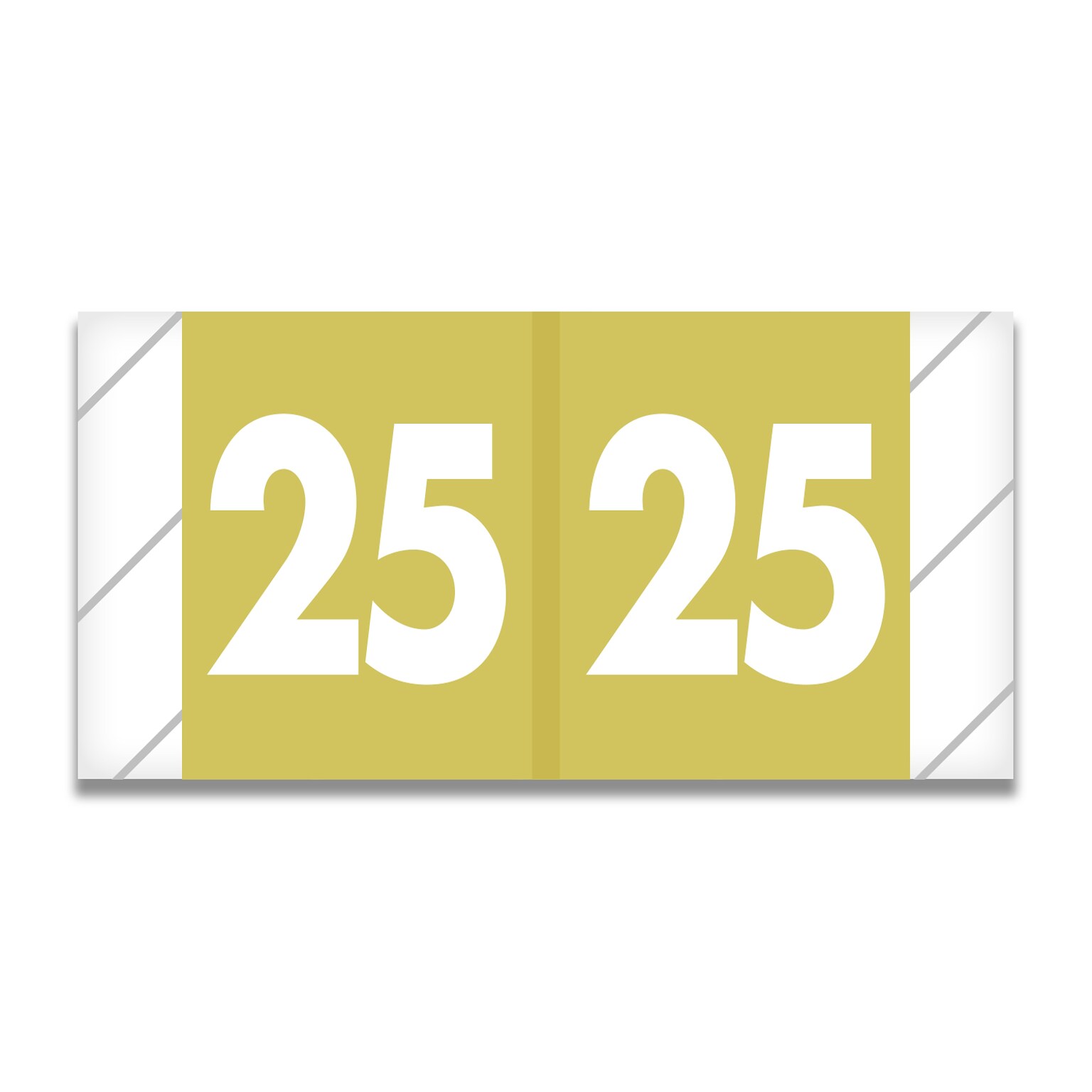 Medical Arts Press ColRTab Compatible 2025 Year Roll Label, Yellow, 500/Roll (3267024)