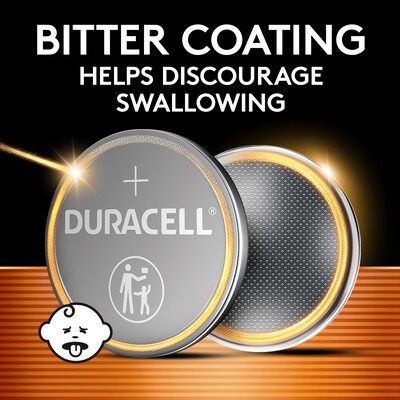 Duracell 2032 3V Lithium Coin Battery, 2/Pack (DL2032B2PK)