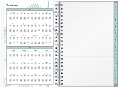2024 Blue Sky Rue Du Flore 5" x 8" Weekly & Monthly Planner, Blue/Purple (101603-24)