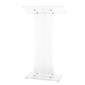 AdirOffice 47" Podium Lectern with Cover, Clear (661-02-PKG)