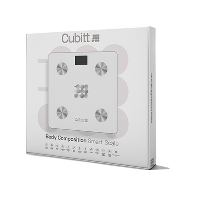 Cubitt Smart Bluetooth BMI Body Composition Bathroom Scale,, Snow White (CT-SCALE7)