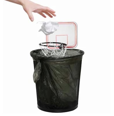Trash Can Basketball Hoop with Electronic Sound