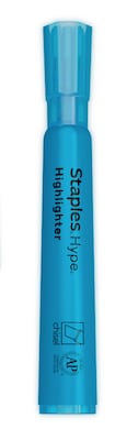 Staples Hype Tank Highlighters, Chisel Tip, Assorted, 5/Pack (29228)
