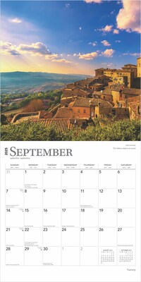 2025 BrownTrout Tuscany 12" x 12" Monthly Wall Calendar (9781975476298)