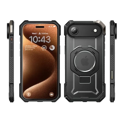 SUPCASE Unicorn Beetle Grip MagSafe Case for iPhone 17 Air, Shock Absorbing, Black (SUP-iPhone2025Air-UBGrip-Black)