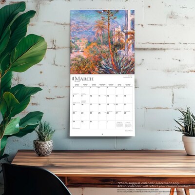 2026 BrownTrout Claude Monet 12" x 12" Monthly Wall Calendar (9798330704668)