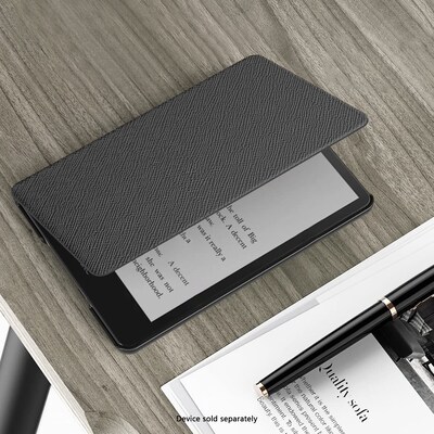 SaharaCase Venture TPU 7" Folio Case & Screen Protector for Kindle Paperwhite & Colorsoft, Black (TB00441-ZD-T69)