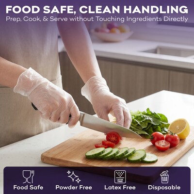 ProHeal Clear Vinyl Disposabel Gloves, Powder and Latex Free, X-Small, 1000 Count (PH-16529C)