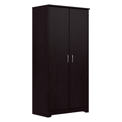 Bush Furniture Cabot 61H Storage Cabinet with 4 Shelves, Espresso Oak (WC31899)