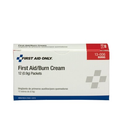 First Aid Only Cream Burn Dressing, 12/Box (13-006)