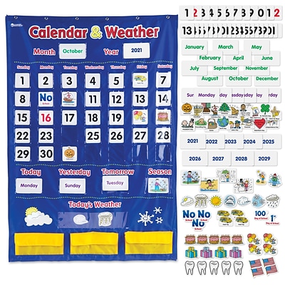 Learning Resources Calendar and Weather Pocket Chart (LER2418)