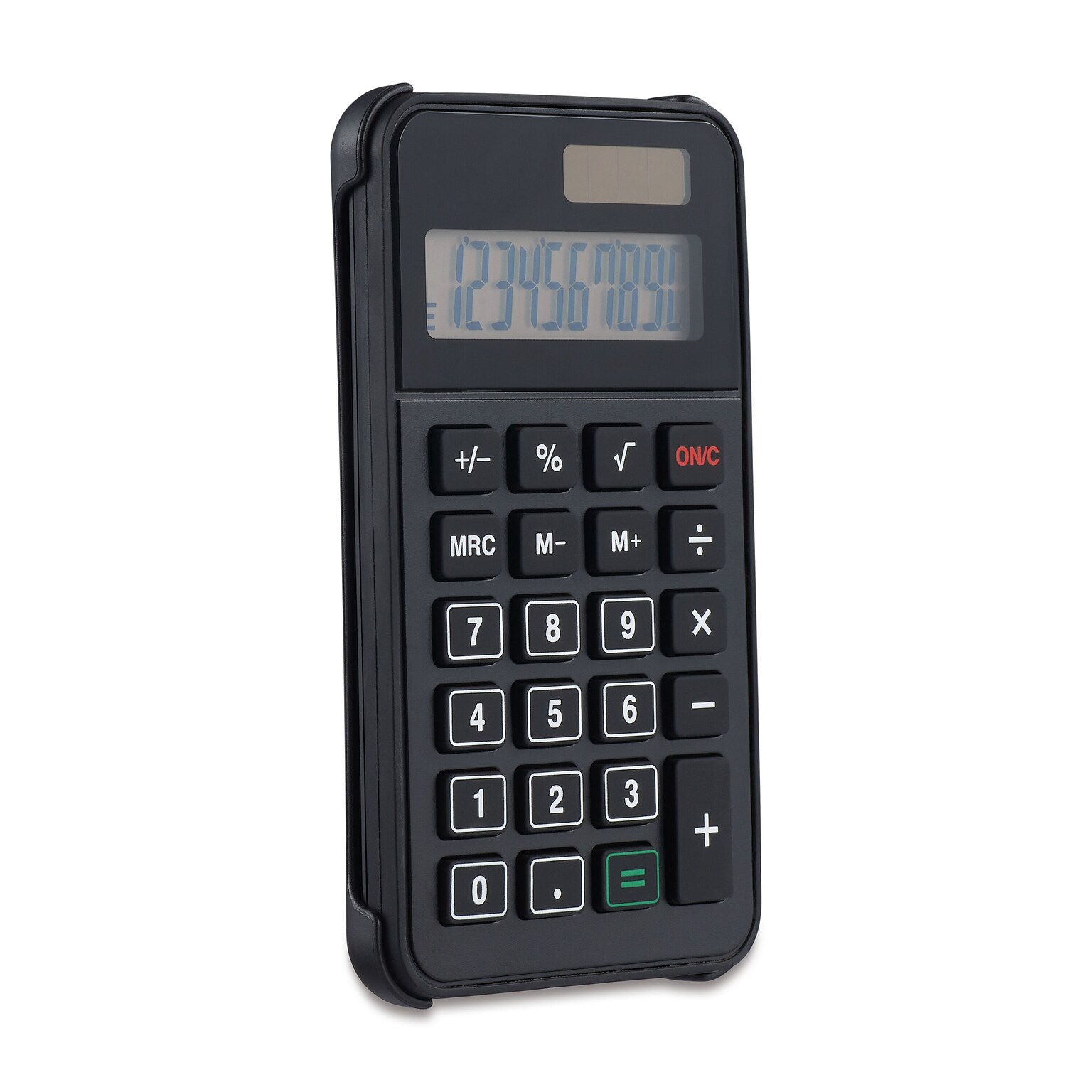 Staples 10-Digit Solar and Battery Basic Calculator, Black (ST150-CC)