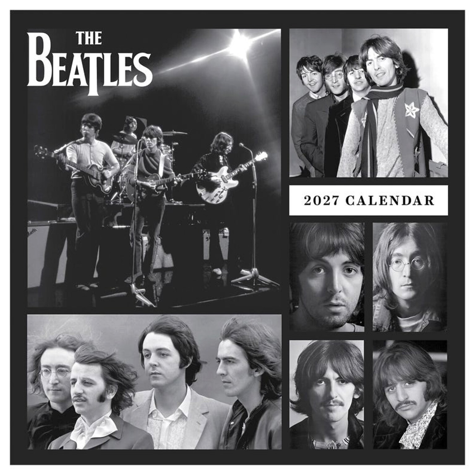 2027 TF Publishing The Beatles 7 x 7 Monthly Wall Calendar, Multicolored (27-2101)