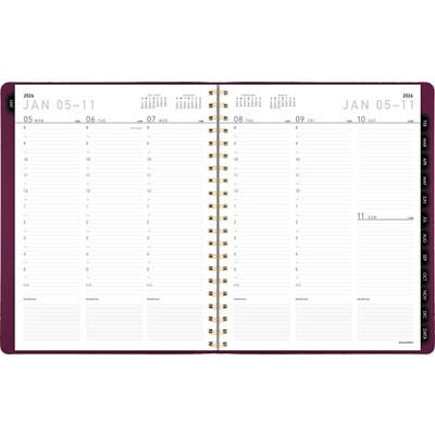 2026 AT-A-GLANCE Contemporary 8.25 x 11 Weekly & Monthly Planner, Faux Leather Cover, Purple (70-940X-14-26)