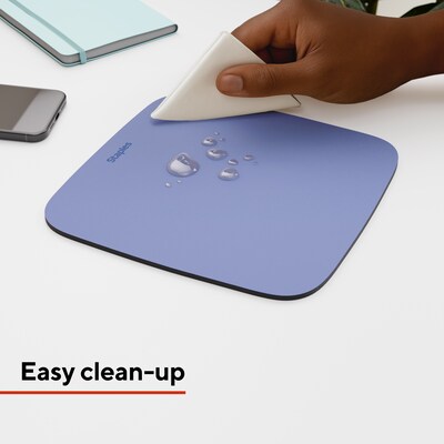 Staples TECH Non-Skid Mouse Pad, Lavender, 2/Pack (ST61815)