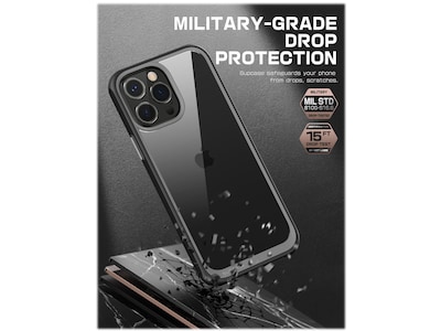 SUPCASE Unicorn Beetle Black Slim Case for iPhone 14 Pro Max (SUP-iPhone2022Pro-6.7-UBStyle-Black)