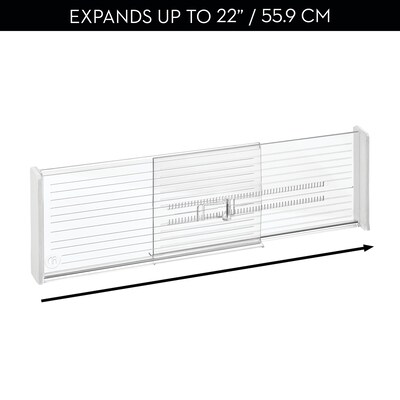 iDESIGN Expandable 8-Piece Plastic Drawer Dividers, Clear (29075M8)