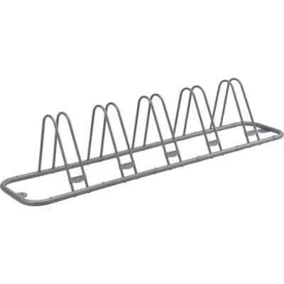 Global Industrial Single-Sided Adjustable Bicycle Parking Rack 5-Bike Capacity (708150)