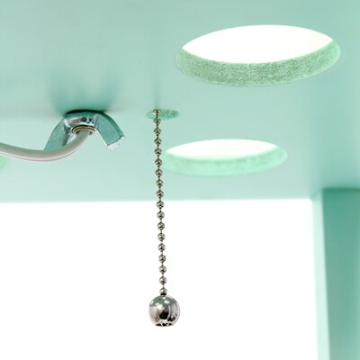 Simple Designs Etagere Organizer 62.5" Floor Lamp with Rectangular Shade, Aqua (LF1014-AQU-CCLB)