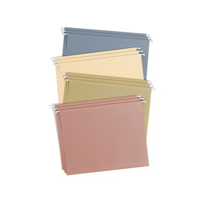 Smead Standard Hanging File Folder, 5-Tab, Letter, Assorted Colors, 12/Pack (10524)