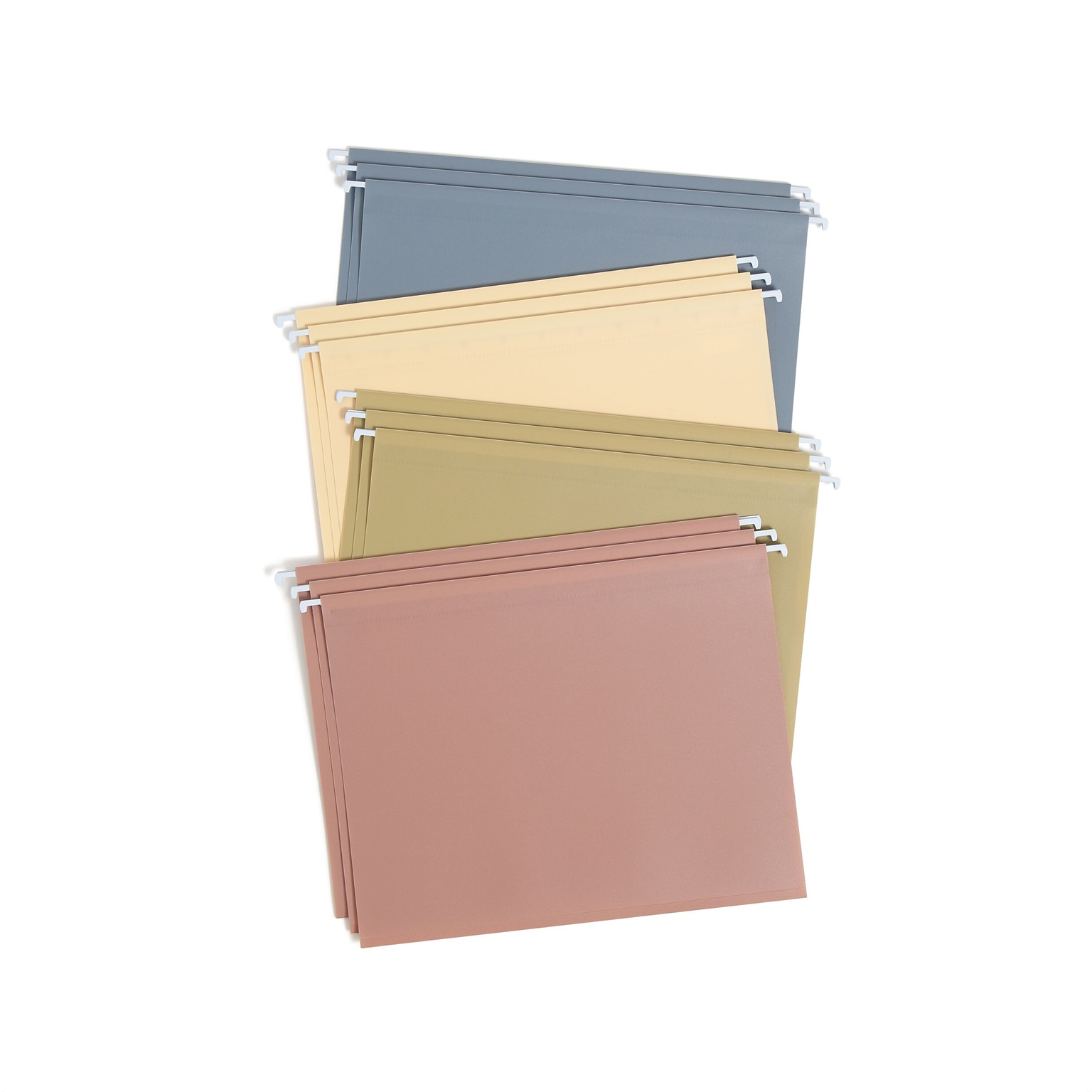 Smead Standard Hanging File Folder, 5-Tab, Letter, Assorted Colors, 12/Pack (10524)