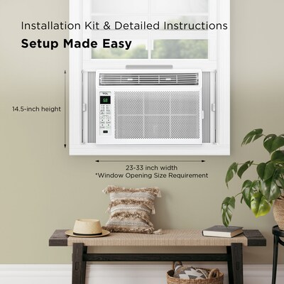 TCL 115-Volt 6,000 BTU Window Air Conditioner with Remote, White (H6W23W)