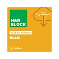 H&R Block Tax Software Basic 2023 for 1 User, macOS, Download (1023800-23)