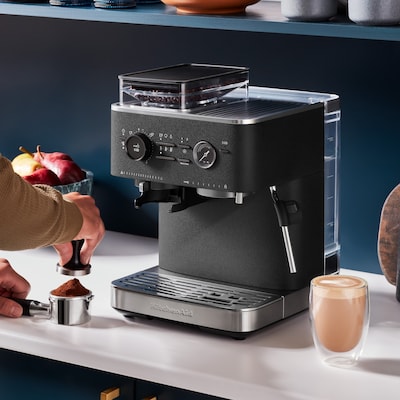 KitchenAid Pump/Automatic Espresso Machine, Cast Iron Black (KES6551BK)